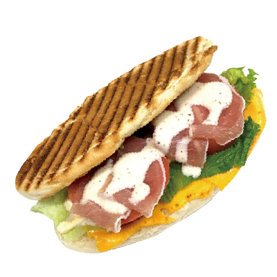 生ハムとチーズのパニーニ
