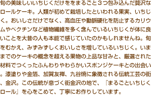 まるごといちじくロール説明